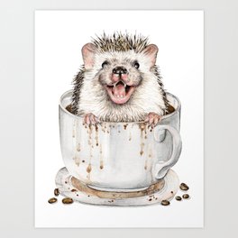 Coffee Hog Art Print