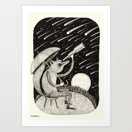 'Meteor Shower' Art Print