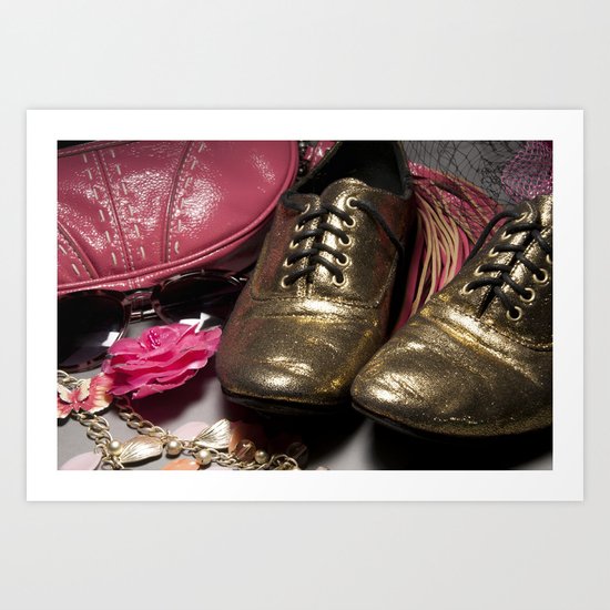 Shoe ad composition 2 Art Print