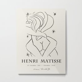 Vintage poster-Henri Matisse-Linear drawings-Tenderness. Metal Print | Drawing, Lover, Livingroomart, Tenderness, Henrimatisse, Sketch, Lineardrawings, Matisseposter, Wallposter, Famousartist 
