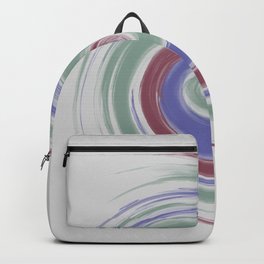 Spiraling red green and blue Backpack