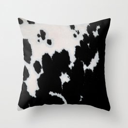 Cowhide skin print Throw Pillow