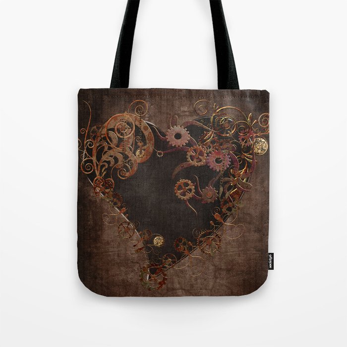 Steampunk Heart Tote Bag