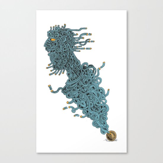 Spaghetti man Canvas Print