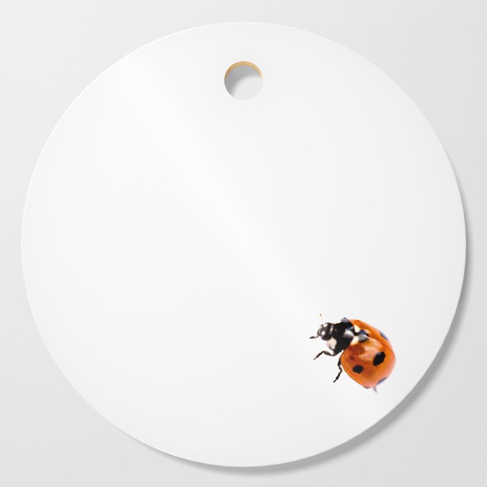 Ladybug on white background #decor #society6 #buyart Cutting Board