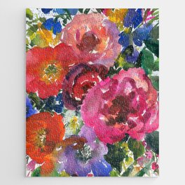 colorful bouquet: roses Jigsaw Puzzle