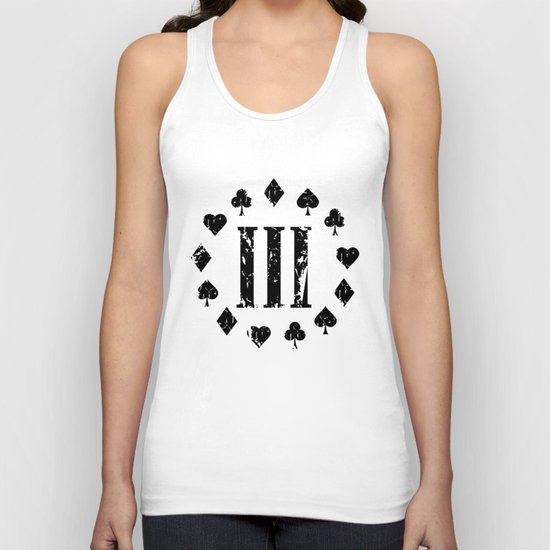 Three Percenter Aces Distressed Unisex Tank Top