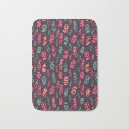 Pineapple Pattern Bath Mat