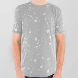 Light Grey Terrazzo Seamless Pattern All Over Graphic Tee