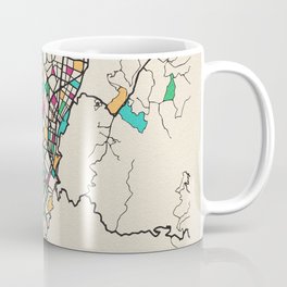 Colorful City Maps: Bogota, Colombia Coffee Mug