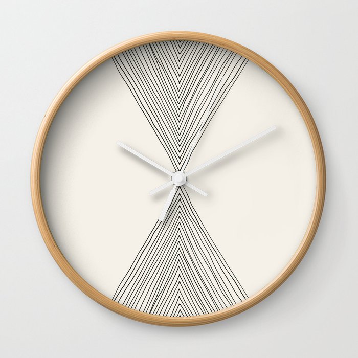 Minimalist Boho Triangles Wall Clock