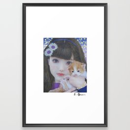 Momo Framed Art Print