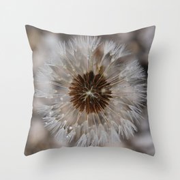 Dandelion camoflage Throw Pillow