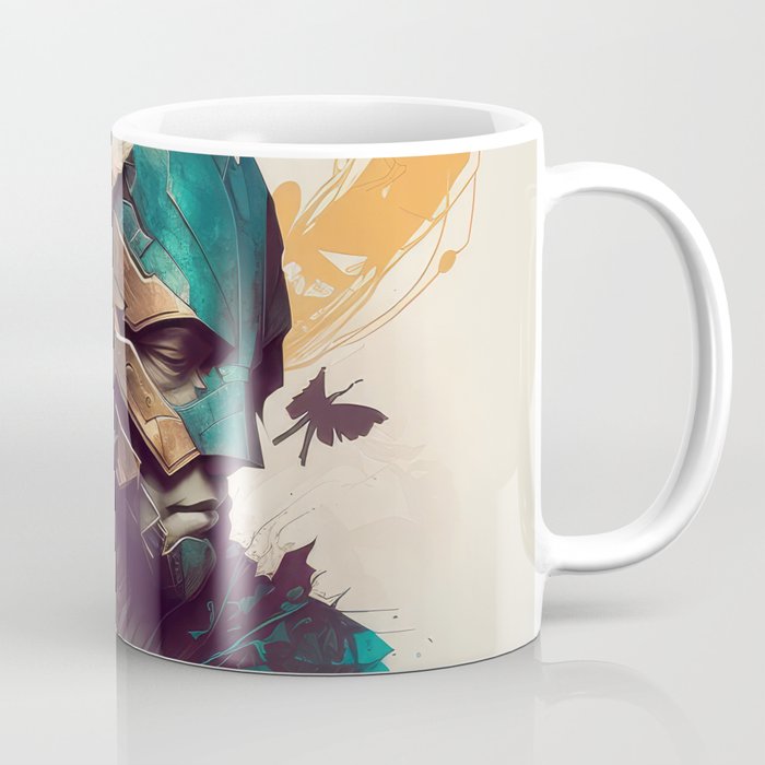 Portrait of Super Hero Figure Coffee Mug