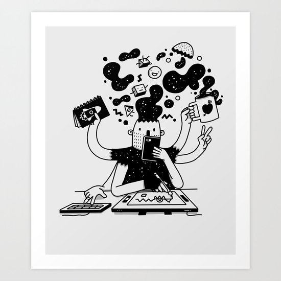 work, work, work Art Print