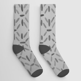 grey line pattern Socks