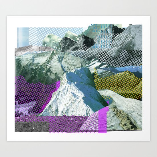 Experiment am Berg 17 Art Print