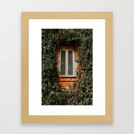 Roman holiday / italian architecture / Window detail Framed Art Print