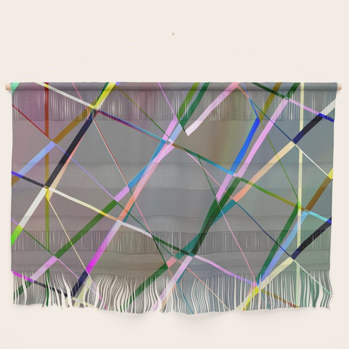 asymmetric 3D lines pattern Wall Hanging by avdreams Society6