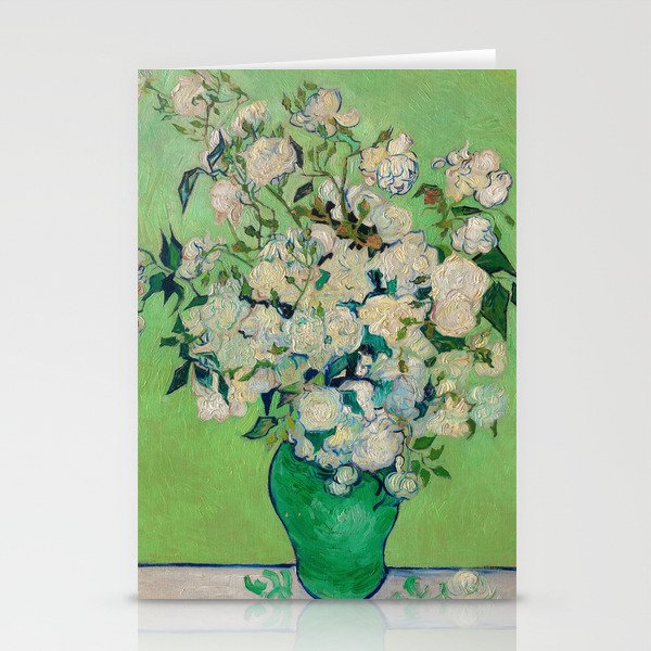 Roses, 1890 by Vincent van Gogh Stationery Cards