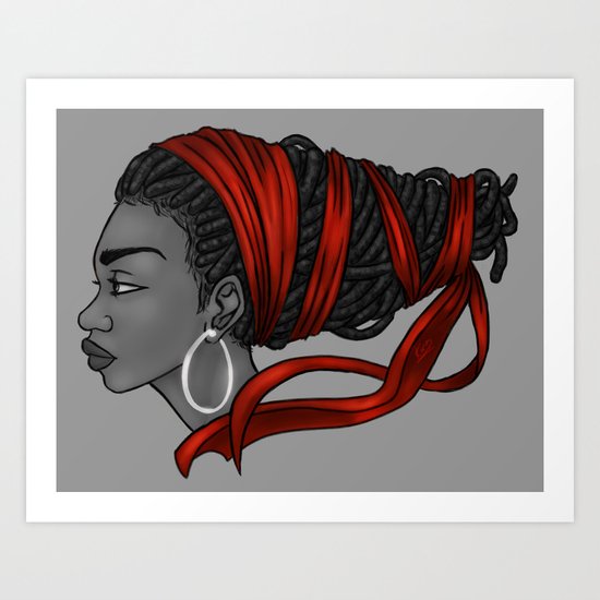 Red Ribbon Art Print