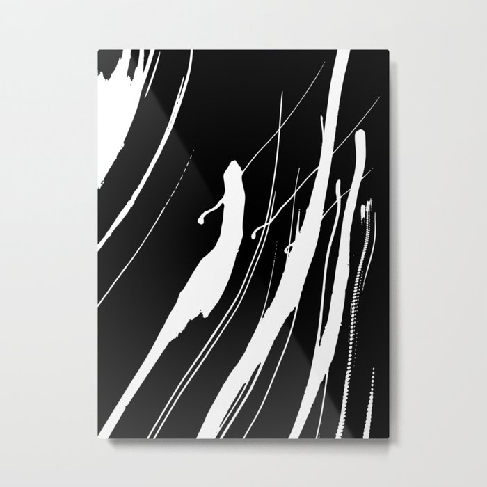 Abstract Swatches // White Metal Print