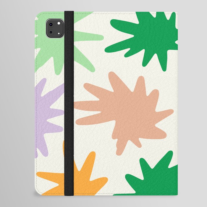 Funky Spiky Shapes \\ Spring Multicolor iPad Folio Case
