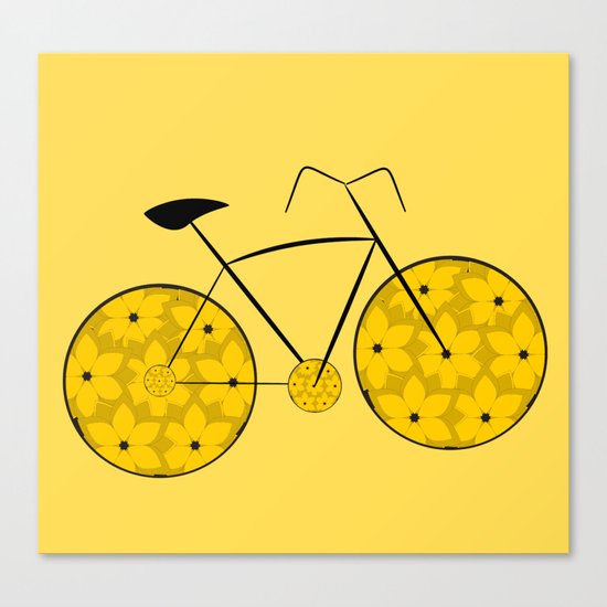 Floral ride Canvas Print