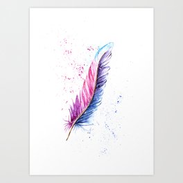 Watercolor Feather Art Prints For Any Decor Style | Society6