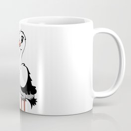 The blue stork and the baby. Coffee Mug