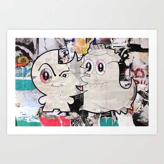 Two Sugar Monsters Art Print