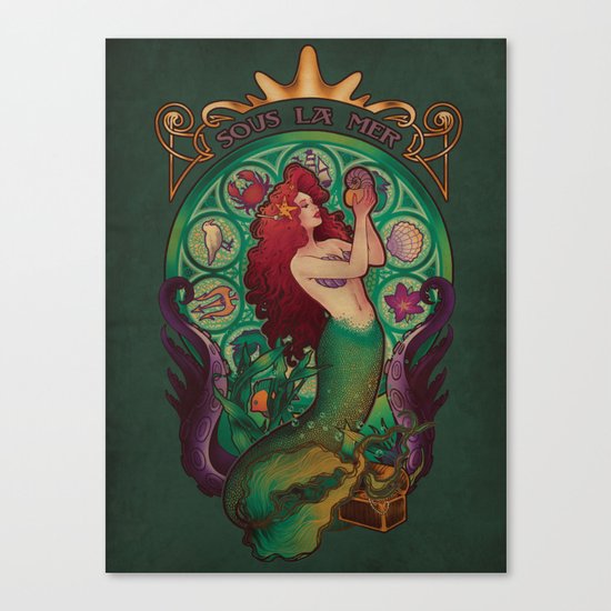 Sous La Mer Canvas Print