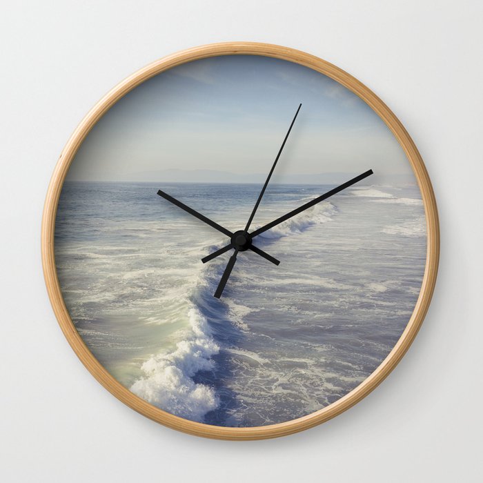 Manhattan Beach, CA Waves Wall Clock