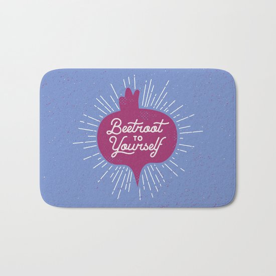 Beetroot to Yourself Bath Mat