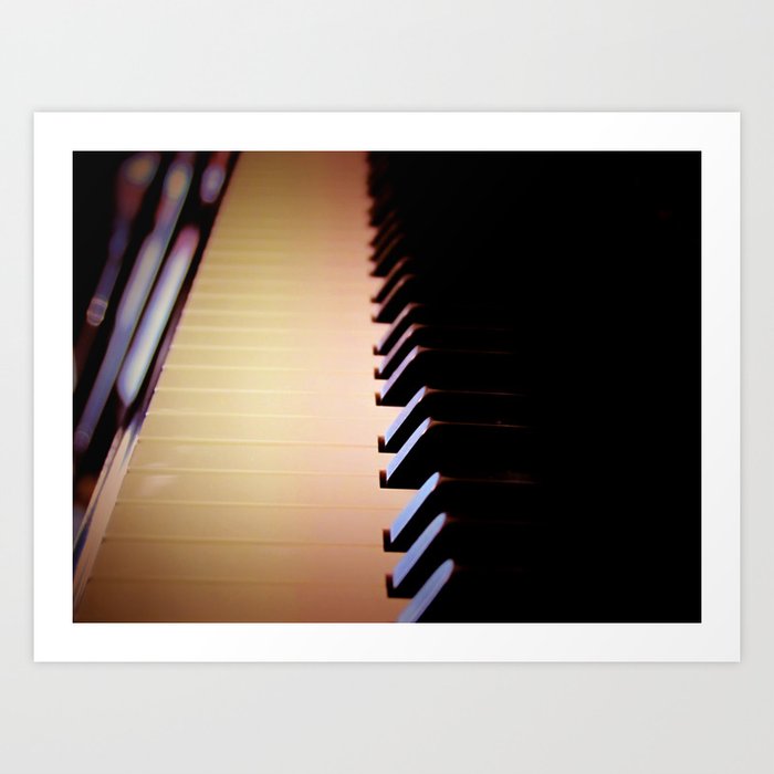 Piano Keys Close Up Instrument Wall Art Musical Home Decor A080