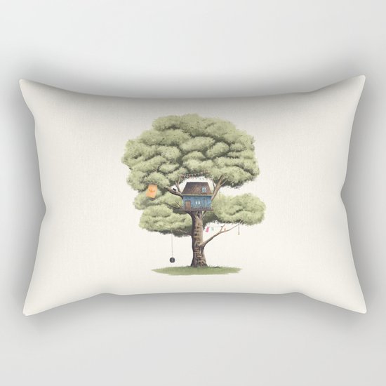 Tyre Swing Rectangular Pillow