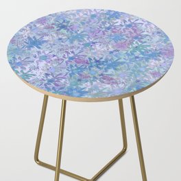 Floral Bouquet Soft Blue  Side Table