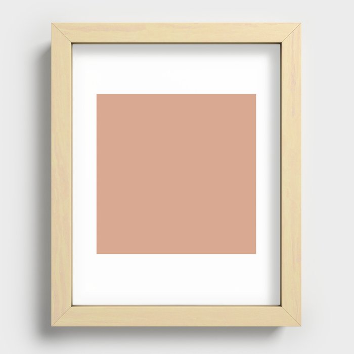 Light Terracotta Recessed Framed Print