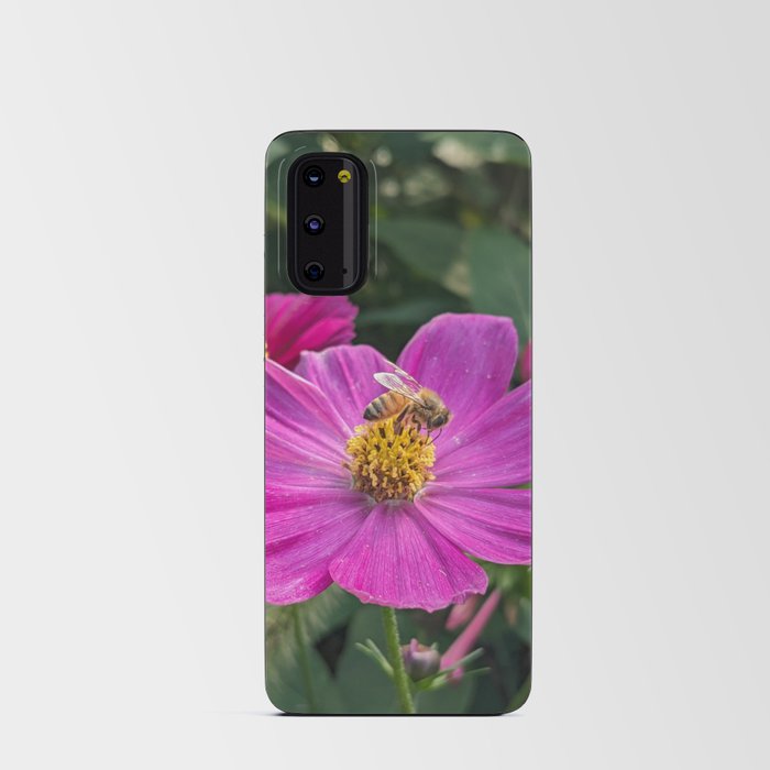Bee Visiting Cosmo Flower  Android Card Case