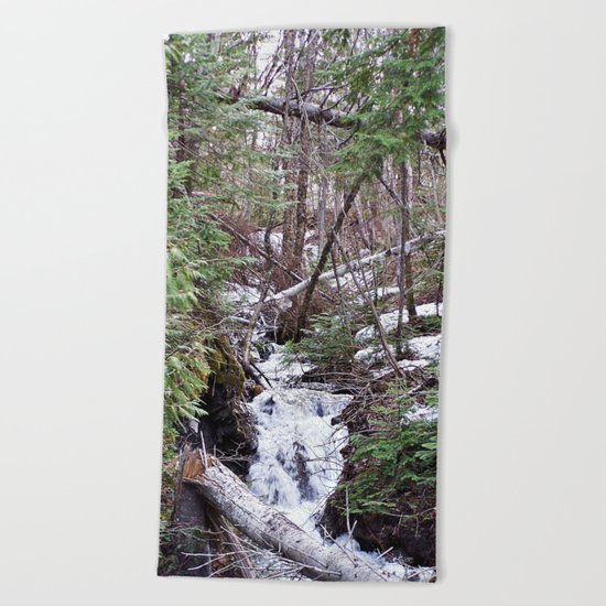 High Mountain Creek Beach Towel