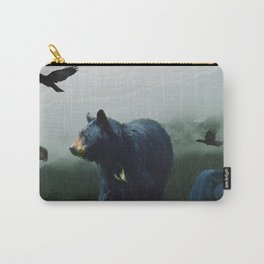 The Sacred Trail of the Great Bear Carry-All Pouch | Gathering, Birds, Haidamythology, Ursusamericanus, Nature, Ravens, Spirit, Crows, Respect, Animal 