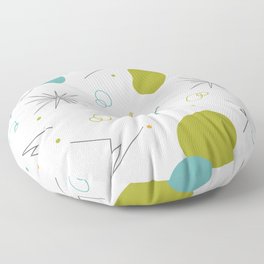 Atomic Age Abstract Design Floor Pillow