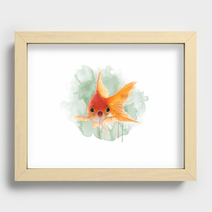 Goldfish Recessed Framed Print