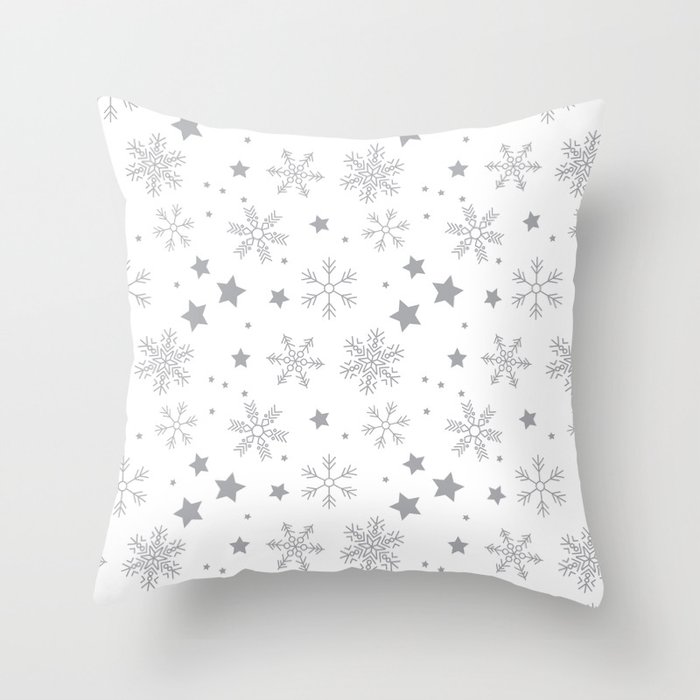 Christmas Digital Paper Patterns Throw Pillow