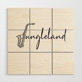 Jungleland with Saxophone Wood Wall Art