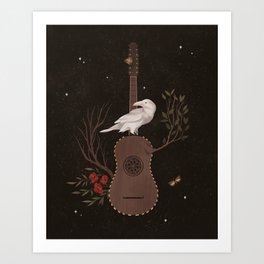 The White Raven Art Print