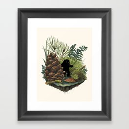Tiny Sasquatch Framed Art Print