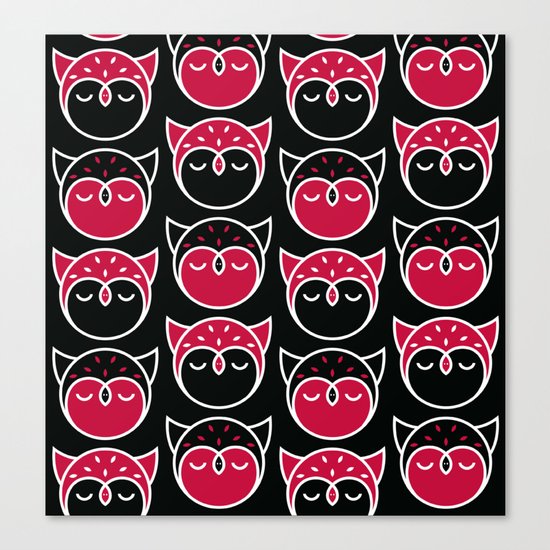 Owl Pattern Canvas Print