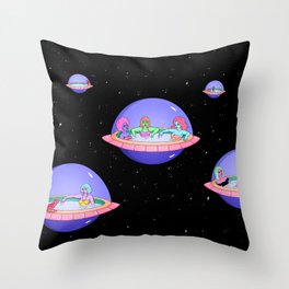 Space Pods Throw Pillow