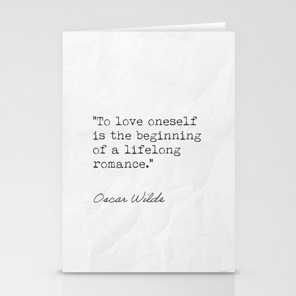Oscar Wilde int quotes Stationery Cards